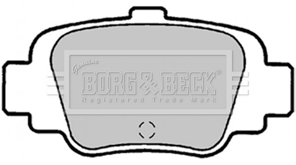 BORG & BECK stabdžių trinkelių rinkinys, diskinis stabdys BBP1339